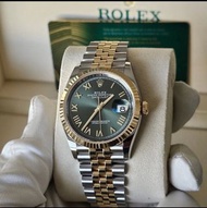 勞力士 Datejust 126233 綠面 18K金鋼