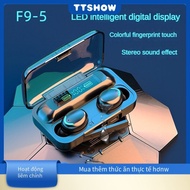 F9-5 Digital Display Bluetooth Headset f9-5c Wireless Earbud Touch Sports Game tws High Power Headse