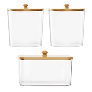 3Pcs Laundry Pods Container Clear Large Capacity Transparent Design Laundry Room Organization Contai