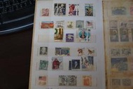 郵票 蓋過章戳的 民國70年代 外國的郵票 P3-1
