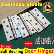 2PCS Door Bisagra Stainless Steel Door Hinges Thickness Bearing Door Hinges With Stainless Screw