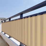 （600D）Waterproof Windproof Sunshade Fence Cloth Balcony Privacy Outdoor  Porch Polyester cloth（Khaki