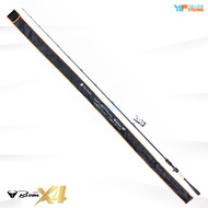 คันตีเหยื่อปลอม BISON X4 ดีไซน์สวย แบลงค์ Graphite 30T Double X-Cross ทั้งคัน ลายชัด แบลงค์หนาสองชั้