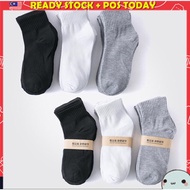 ⚠️⚠️ [Ready Stock] 1 Pair Normal Working Sock Crew Socks Stoking Kerja Sport Black Socks White Socks