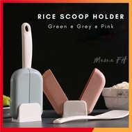 Stand-Up Rice Scoop / Automatic Open Close Rice Scoop Holder / Tempat Letak Senduk