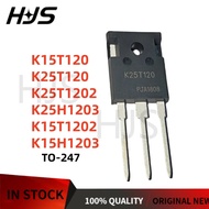 5pcs 100% new and high quality K15T120 K15T1202 TO-247 K15H1203 K25T120 K25T1202 K25H1203 IGBT power