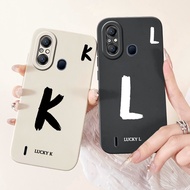 For Itel A58 A49 A661L Case Cute Lucky Letters Soft Silicone Shockproof TPU Phone Cover For ItelA58 