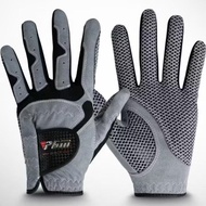 Pgm Golf Glove Cabretta Leather Sheep Skin Anti Slip Grey Pgm Leather Golf Gloves