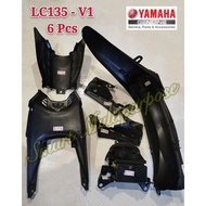 YAMAHA Original HLY LC135 V1 BLACK INNER COVER FULL SET COVER HITAM