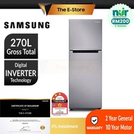 Delivery by Seller [NUR] Samsung 270L Digital Inverter Twin Door Fridge Top Mount Freezer | RT22FARA