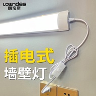 AT/💝Landes ledLight Bar with Plug Switch Complete Set Fluorescent Tube Bathroom Mirror Cabinet Wash Table Lamp Dressing