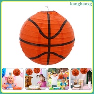 Basketball Hanging Lanterns Iridescent up Decor Baseball Paper Sport Birthday Banner  kanghaoxg