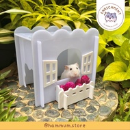 A4 Acrylic Hamster House | Garden House | Acrylic Hamster Hideout | Hamster House | Hamster Bed | Hamster Cage Package