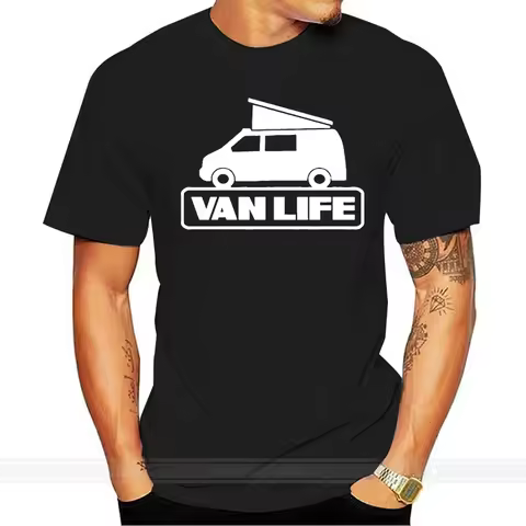 Van Life Adult T-Shirt All Sizes - Van Rv Motor Home Camping T4 T5 T6 Hot Sale shubuzhi New Fashion 