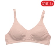 SORELLA casual bra cotton white and flesh slightly padded perfect fit comfort series 544