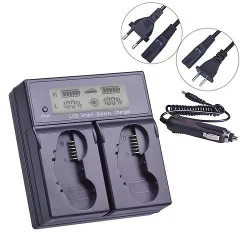 1PC LCD Dual Quick Battery Charger for Nikon EN-EL4A EN-EL4a ENEL4 EN EL4 Li-ion Battery D3S D2H D2H