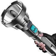 高功率 LED 手電筒超亮手電筒 USB 充電燈 [平行進口]