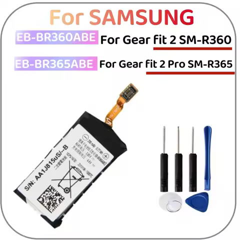 EB-BR360ABE Replacement Battery For Samsung Gear Fit2 Fit 2 R360 SM-R360,EB-BR365ABE For Samsung Gea