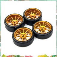4Pcs Hard Plastic Drift Tire Tyre Metal Wheel Rim for  284131 K969 K989 P929 Mini-Z 1/28 RC Car Upgr