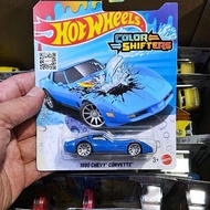 HOTWHEELS COLOR SHIFTER TRANSFORMERS 1990 CHEVY CORVETTE BLUE