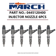 6pcs Diesel Injector 0445120399 For CAT C4.4 C7.1 Engine M315D2 M317D2 0445120400
