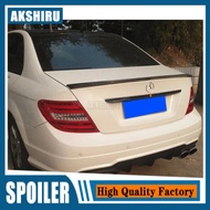 For Mercedes Benz W204 Spoiler 2008-2014 C-class C180 C200L C63 Spoiler High Quality ABS Car Rear Wi