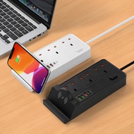 4 USB Port 3 Universal Power Strip Extension Plug Power Socket Electric Sockets IQ Safe and Stable S