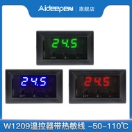 [Tersedia] Modul Suis Termostat W1209 12V dengan Paparan Digital Merah dan Biru, Pengawal Suhu untuk