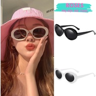 KM Beach Fashion Retro oval Plastic Frame Sunglasses