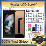 Original AMOLED Samsung Galaxy Z Fold 2 Z Fold 3 Z Fold 4 Z 5 Z 6 Z 7 5G LCD Display Touch Screen Re