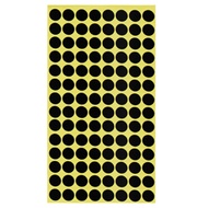 Point 112P circular color dot sticker black