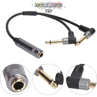 ISFMLDS1245 6.35mm Female to Dual Male, 30cm Length 6.35mm Connector 1/4in Stereo to Dual 6.35mm Mon