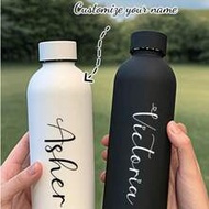1pc Customized Double-Layer Stainless Steel Coffee Cup/Soda Bottle, Sports Insulated Water Bottle, 5
