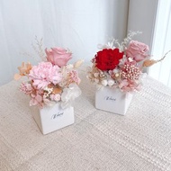 母親節禮盒/康乃馨永生桌花/母親節禮物/永生花/乾燥花