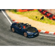 TARMAC WORKS X MINICHAMPS Porsche 718 Spyder RS Gentian
