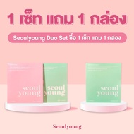[แถมมาสก์เขียว] DUO SET มาสก์หน้าเกาหลี seoulyoung Dewy Glow และ Soothe & Calm :) (6 แผ่น)
