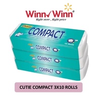 Cutie Compact Toilet Tissue Roll 3x10 rolls