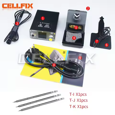 OSS T12-X PLUS Soldering Station Electronic Soldering Iron With T12 Tips For PCB Repair Phone Board 