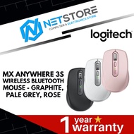 LOGITECH MX ANYWHERE 3S WIRELESS BLUETOOTH MOUSE - GRAPHITE, PALE GREY, ROSE