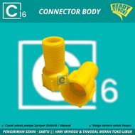 Konektor Nepel Long Joiner Male Female Sprayer Elektrik Manual Connector / Selang Knapsack E16
