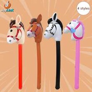 95cm Inflatable Horse Head Stick 4 Colors Brown Black White Pink PVC Inflatable Horse Stick Stage Pa