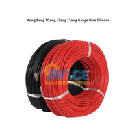 AWG 4awg 8awg 10awg 12awg 13awg Gauge Wire Silicone Flexible Cable Red or Black.