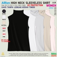 Airism High Neck Sleeveless Shirt Women's Undershirt Cuff UNIQLO Inner Airism Sleeveless Shirt Airis
