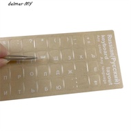 DELMER Keyboard Stickers Notebook Laptop Accessories Russian Film Hebrew Korean Dust Protection Lang