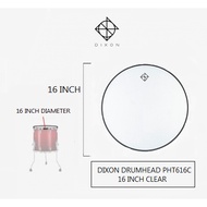Dixon 16" PHT616C Clear Drum Skin Head Drumhead