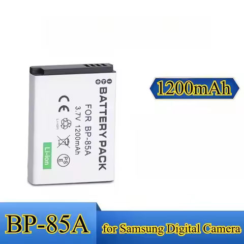 BP-85A Replacement Battery 1200mAh for Samsung PL210 SH100 WB210 ST200 Rechargeable Li-ion for DV150