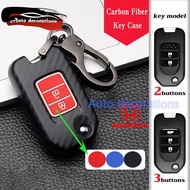 【ABS Carbon Fiber】Honda JAZZ CIVIC car key case Honda JAZZ GK/CIVIC FB key cover Honda keychain 2but