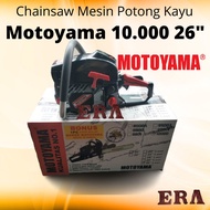 MOTOYAMA - Chainsaw 10000 Bar 24 26” Mesin Gergaji Pohon Kayu 26 Inci Alat Potong Kayu 26 Inch SINSO