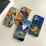 OPPO Reno 8 8T 8Z 7Z 7 6 5 4Z Pro 5G 4G For All-inclusive Film Phone Case Oil Painting Van Gogh Design Hard Shell Full Cover Camera Shockproof Cases