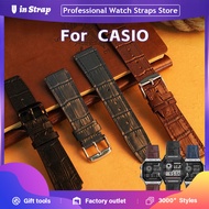 Apply to CASIO AE1200WH/1300/1000/1500 Watch Strap, 18mm Genuine Leather Replacement Band